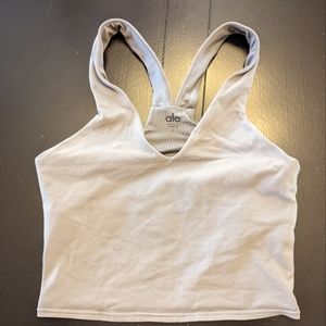 Light Gray Alo Yoga tank/bra